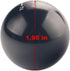 DEWHEL JDM Round Ball Billet Weighted Five-Speed 5 Speed MT Manual Gear Stick Shifter Shift Knob M10 x 1.5 Screw On for Honda Acura (Red)...