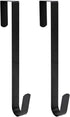 Sattiyrch 15" Wreath Hanger for Front Door,Sturdy Steel Wreath Door Hanger,Over The Door Hanger Hook (Black,2)...