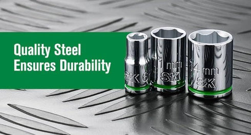 SK Tools USA 1/4" Drive, 11 Piece, 6 Point SAE, Standard Chrome Socket Set...
