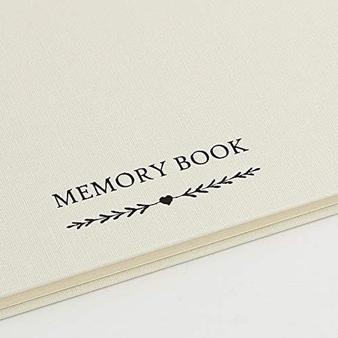 ANGEL & DOVE Funeral Guest Book & 2 Signs Set - Ivory, 12 x 8 - Create a Beautiful Memory Table at a Memorial or Celebration of Life...