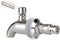 Replacement Spigot Spout for Beverage Dispenser, Solid Stainless Steel Water Dispenser Replacement Faucet with Anti-Clogging Cap Polished Finished...