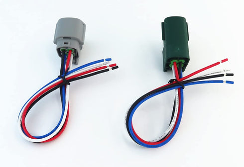 1pcs Male and 1pcs Female Connector 4 pin 4-Way Plug for O2 Sensor Pigtail Cable Compatible with Nissan Subaru Infiniti RS04FG...