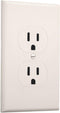 TayMac 2520LA MASQUE Light Almond 1-Gang Duplex Jumbo Electrical Outlet Cover Wall Plate 1-Pack, Replaces Old Wall Plate for Electric Outlet, Home...