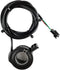 Electric Bike 130X Thumb Throttle Compatible with Left and Right-Handed Ebike Throttle 12V/24V/36V/48V/52V/60V/72V Universal Voltage Electric Bicy...