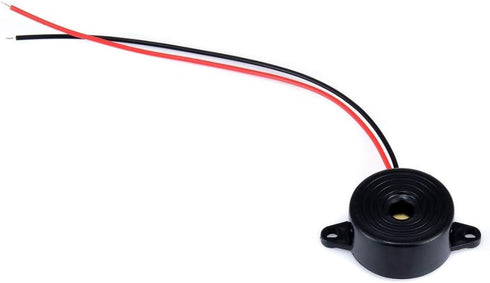 6 Pcs DC 3-24V 85dB Sound Electronic Buzzer Alarm Black 23 x 12mm...