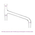 Glass Distilling Adapter, Borosilicate Glass 75 Degree Bent Chemistry Distillation Adapter with 24/40 Standard Joint...