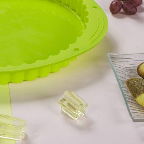 Webake Tart Pan Silicone Pie/Flan Pan 9.5 Inch Quiche Baking Dish Non-Stick Pizza Pie Mold...