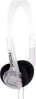 Koss CL/2 Clear Transparent On-Ear Headphone, Lightweight, 3.5mm Jack, 6 Foot Cord...