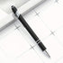 8-Pack (Black) 2-in-1 Metal Retractable Ballpoint Pens with Stylus Tip. Great Pens for Touchscreen iPhones, Tablets, Laptops and other Capacitive ...