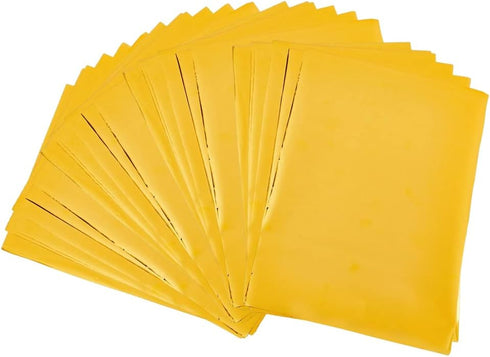 SUPERFINDINGS 100Pcs A5 Hot Foil Transfer Sheets Gold Hot Foil Stamping Papers 21.1x14.6cm Heat Transfer Foil Paper for Card Making Craftwork Scra...