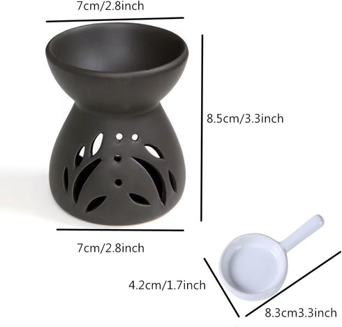 Essential Oil Burner, Wax Burner Ceramic Oil Burners, Ceramic Tea Light Burner, Aromatherapy Oil Burner for Home Bedroom Decor Christmas Housewarm...
