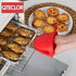 Mini Oven Mitts Gloves-BPA Free Silicone,Heat Resistant, Cooking Pinch Mitts Potholder for Kitchen Cooking & Baking (Red)...