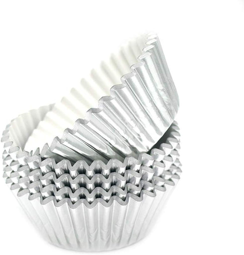Standard Silver Foil Cupcake Liners Muffin Baking Cups for Party and More, 100-Count...
