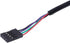 RJ11 6P4C Female to DP 4P Male Telephone Panel Mount LAN Network Ethernet Extension Cable 15cm...