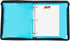 JAM PAPER Plastic Zipper 1 inch Binder - Blue 3 Ring Binder - Sold Individually...