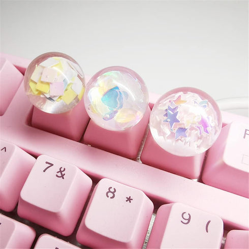 Crystal Ball Keycap Esc keycaps DIY Personality Custom Keycap Replacement Bottom Keycaps Gift for Cherry Mx Switch...