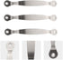 Cutting Board Handles Cabinet Pulls: 3pcs Stainless Steel Chopping Board Side Handles Drawer Handles Pulls for Kitchen Butcher Board Dresser...