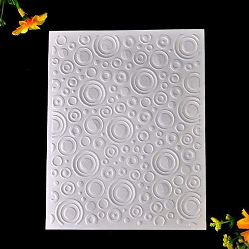 Kwan Crafts 4 pcs Different Style Christmas Snowflake Leaves Circle Plastic Embossing Folders for Card Making Scrapbooking and Other Paper Crafts...
