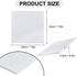 6 Pcs White Square Cork Board Bar Strips with 50 Pushpins, Self-Adhesive Bulletin Board Strips No Damage for Wall, Felt Pin Board for Paste Notes,...