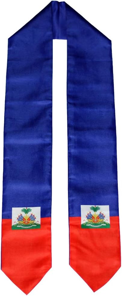 Haiti Haitian Flag Graduation Stole/Sash/Scarf...