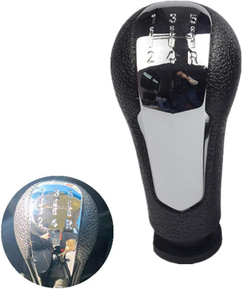 5 Speed Gear Shift Knob Shifter Lever Head for Chevrolet Spark M300 2009 2010 2011 2012 2013 2014 2015 2016 (Chrome 5R Speed)...