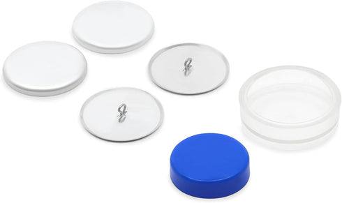 Dritz 14-60 Cover Button Kit with Tools, Size 60 - 1-1/2-Inch, 2-Piece, Nickel...