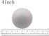 FFchuanhe 4 Inch 24 Pcs Craft Foam Ball. White Polystyrene Smooth Round Ball, for Arts and Crafts Supplies, School Project, Weddings, Easter, Hall...