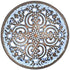 Bezelry 12 Pieces Flowery Engraving Copper Blue Openwork Metal Shank Buttons 18mm (11/16 inch)...