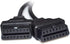 Vgate 16 Pin OBD2 OBDII Diagnostic Extender Splitter Extension Cable Male to Dual Female Y Cable, 19 inches...