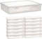 13pcs Plastic Bead Organizers Containers, Transparent Boxes with Latching Lid for Crafts, Jewelrys, Office Supplie, Small items (White Full -1 pac...