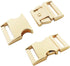 Bytiyar Buckle 6 pcs 3/4 inch(20mm) Quick Side Release Clips Metal Buckles for Straps Webbing Paracord Bracelet Dog Collar Backpack Belt, Light Go...