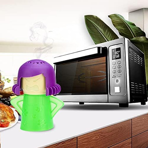 Angry Mama Microwave Steam Kitchen High Temperature Cleaning Equipment Easily Crud in Minutes Steam and Disinfects with Vinegar and Water for Kitc...