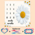 Baby Monthly Milestone Blanket, Daisy Big White Blanket for Nursery, Unisex for Newborn 1-12 Months, includes 4 Frame and 1 Headband 47"x47" BTLSP...