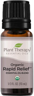 Plant Therapy Organic Rapid Relief Essential Oil Blend 10 mL (1/3 oz) Pain and Soreness Blend 100% Pure, Undiluted, Natural Aromatherapy, Therapeu...