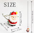 12 inch Ceiling Fan Pull Chain Father Christmas Charm Pendant Ceiling Fan Danglers Fan Pulls Chain Extender with Ball Chain Connector for Ceiling ...
