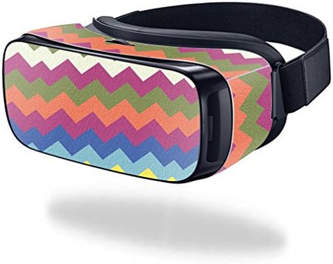MightySkins Skin Compatible with Samsung Gear VR (Original) Cover wrap Sticker Skins Earth Chevron...