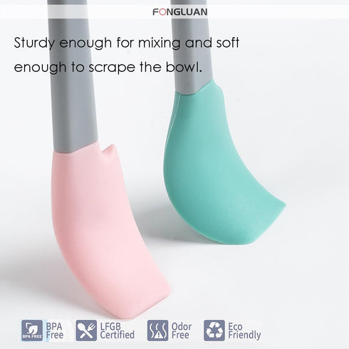 Mini Silicone Spatula Set of 5 - Heat Resistant & Nonstick Rubber Spatulas - Dishwasher Safe Kitchen Utensils for Cooking, Baking, Mixing...