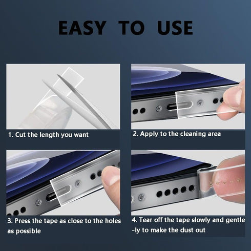 Upgraded Phone Cleaning Kit Accessories, Cleaner Tape for Phone Speaker and Receiver, Cleaning Stickers Dust Remover Compatible with Airpods, Sams...