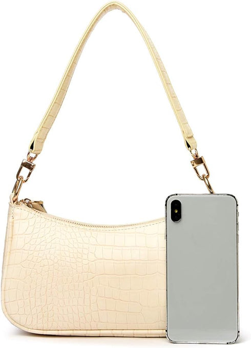 DOREAMALOE Shoulder Bag Retro Classic Purse Clutch Shoulder Tote HandBag with Zipper Closure for Women...