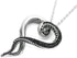 Controse Women's Silver-Toned Heart Shaped Stainless Steel Dark and Bright Tentacle Octopus Necklace 31"...
