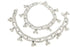 Traditional Indian Jhanjar Silver Bells Anklet Payal Set for Women in White Stones - Dancing Bohemian Beach Party...