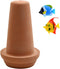 Saim Ceramic Spawning Breed Cone Orange Fish Tank Ornaments for Discus Clownfish Angelfish Aquatic Pets Breeding Cones Play Hide Rest 7 Inches...