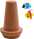 Saim Ceramic Spawning Breed Cone Orange Fish Tank Ornaments for Discus Clownfish Angelfish Aquatic Pets Breeding Cones Play Hide Rest 7 Inches...