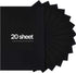 20 Sheets Black Cardstock 8.5 x 11, 250gsm/92lb Black cardstock Paper for DIY Arts Christmas Cards Making, Black Craft Paper for Invitations, Stat...