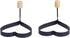 HIC Non-Stick Fried and Poached Egg and Pancake Cooking Rings, Heart Shaped, Nonstick, PFOA and BPA Free, 4.625-Inches x 4.25-Inches, Set of 2...