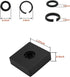 (7 Sets) 3/8" Impact Retaining Ring Clip Friction Ring Hog Ring with O-Ring for Milwaukee Electric Pneumatic Type Impact Wrench, Includes Install ...