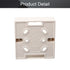 Fielect 86 Type Universal Switch Socket Wire Slot Box Surface Mount Wall Switch Socket Box Switch Protection Box Plastic White 1pcs...