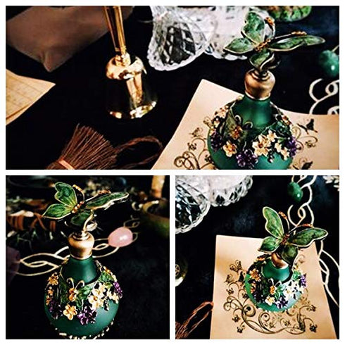 H&D HYALINE & DORA H&D Retro Mini Green Butterfly Perfume Bottle 24ml...