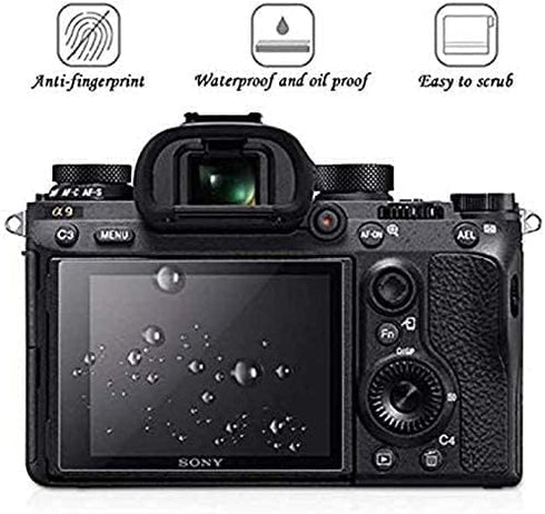 PCTC Tempered Glass Screen Protector Skin Film - Sony Rx10 III, IV, A9, A7 III, A7II, A99II, A77II (3 + 2 Pack)...