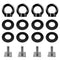 4 Pack T-Bolts for Roof Rack, M8-1.25 Heavy Duty Ring Shaped Eye Bolt T Track Mount Tie Down Anchor304 Stainless Steel Roof Rack T Bolts Eye Nut T...